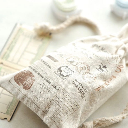 MU Printing Sticker with Drawstring Pouch Set