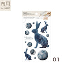MU Printing Sticker with Drawstring Pouch Set