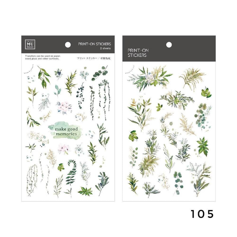 MU Print-On Sticker - Botanical Series VIII