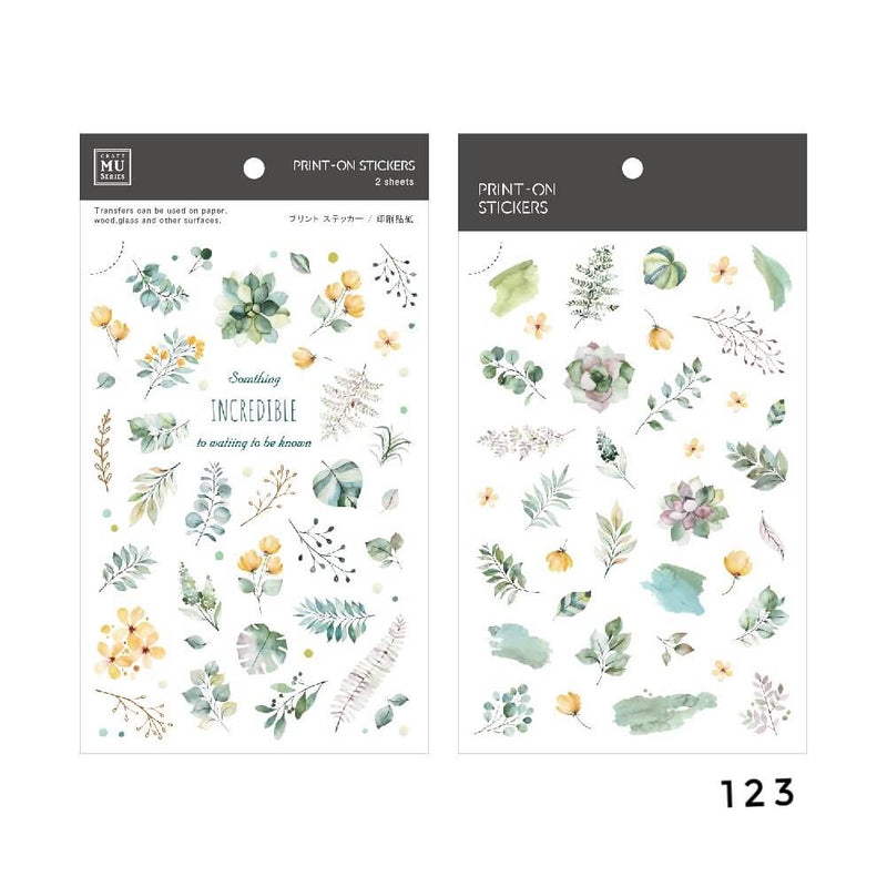 MU Print-On Sticker - Botanical Series X