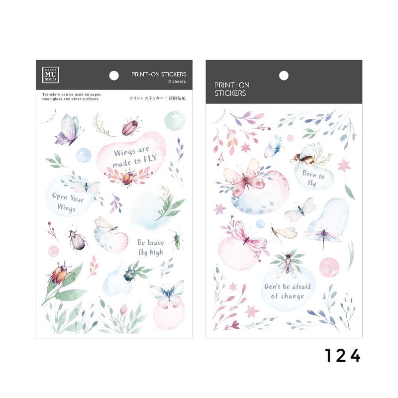 MU Print-On Sticker - Botanical Series X