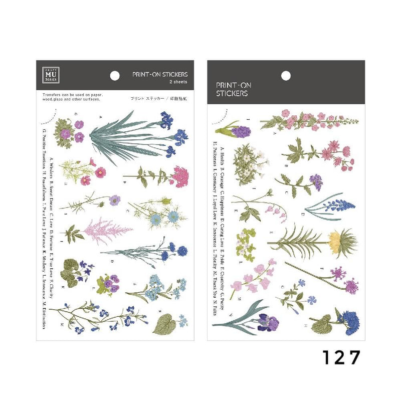 MU Print-On Sticker - Botanical Series X