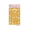 MU Gold Foil Print-On Sticker - Winter Limited Edition Series