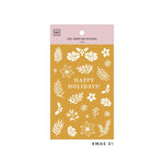 MU Gold Foil Print-On Sticker - Winter Limited Edition Series