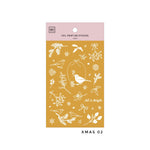 MU Gold Foil Print-On Sticker - Winter Limited Edition Series