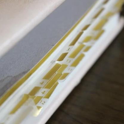 Midori Chiratto Index Labels - Number Gold