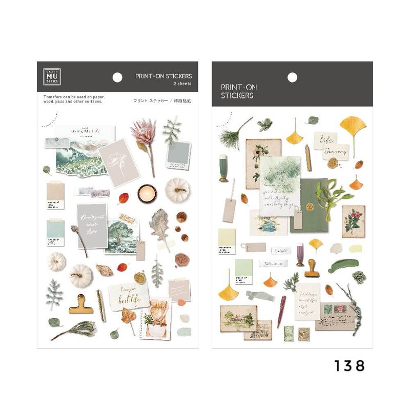MU Print-On Sticker - Botanical Series X