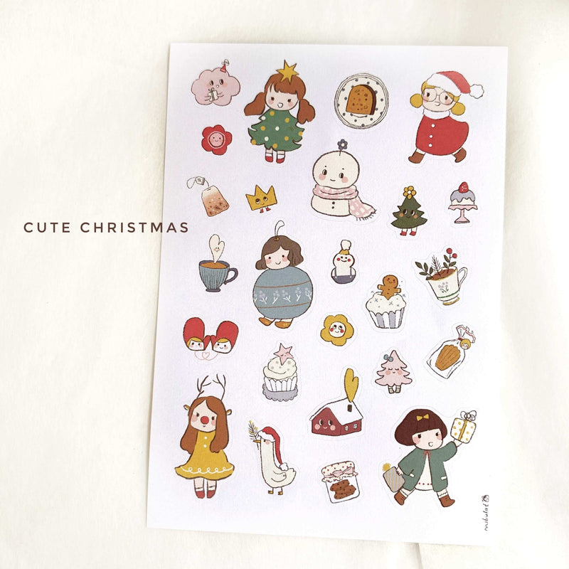 msbulat Sticker Sheet - Lovely Christmas