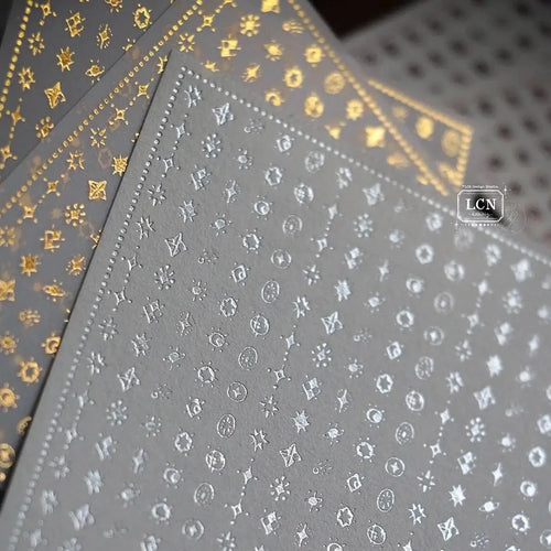 LCN Gold-Stamping Notepad - Starry Night No.2