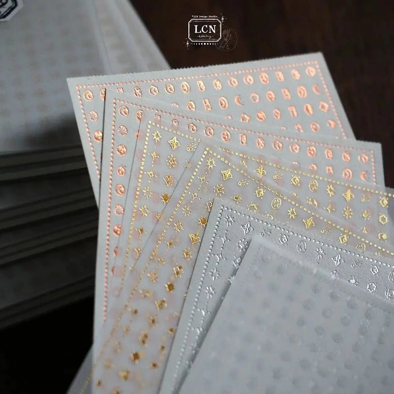 LCN Gold-Stamping Notepad - Starry Night No.2