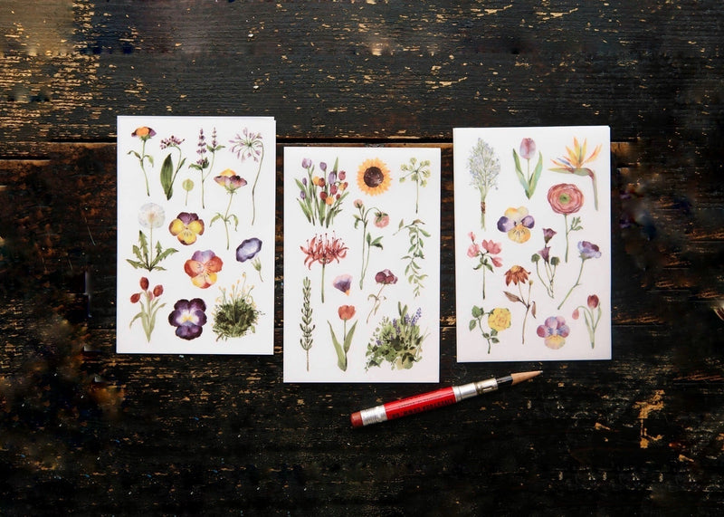OURS Print-On Stickers VIII - Les Fleurs (Flowers)