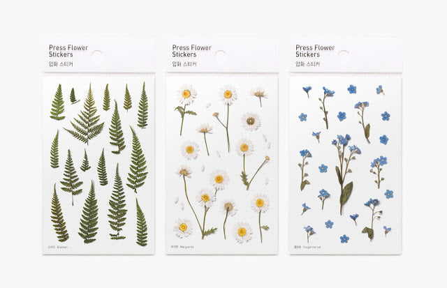Press Flower Stickers Forget Me Not