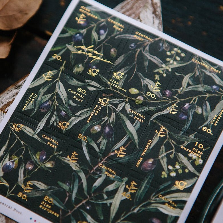 OURS Postage Stickers - Olive Branches