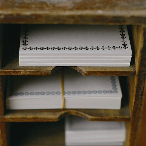 Classiky Letterpress Memo Cards