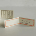 Classiky Letterpress Memo Cards