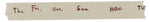 Classiky Weekly Washi Tape