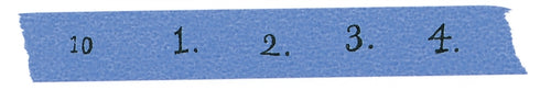 Classiky Number Washi Tape