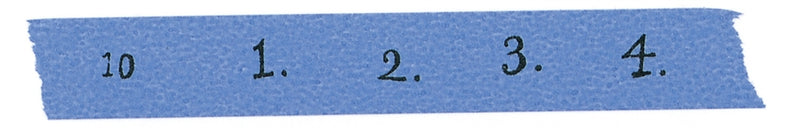 Classiky Number Washi Tape