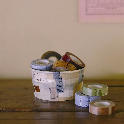 Classiky Old Book Washi Tapes (15mm) - Set of 3