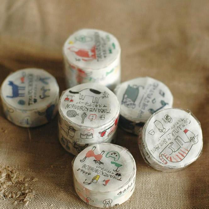 Classiky x Toranekobonbon Washi Tape - Memory of mon petit