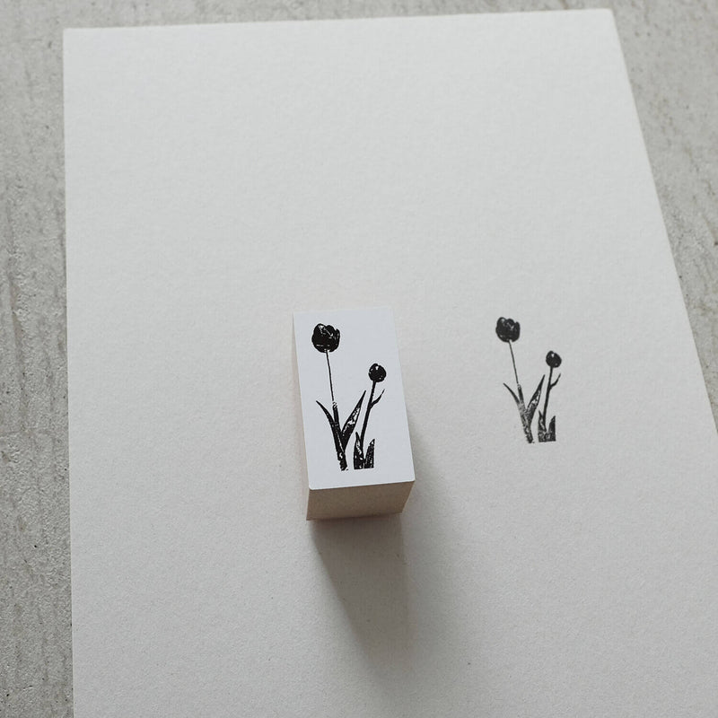 YOHAKU Original Rubber Stamp - Tulip