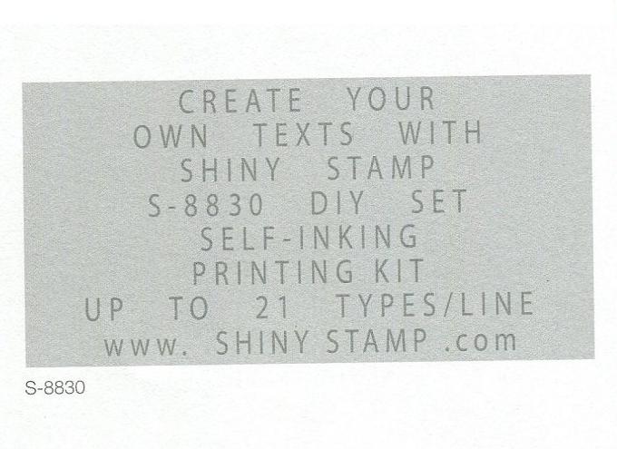 Shiny Stamp DIY Kit S-8830