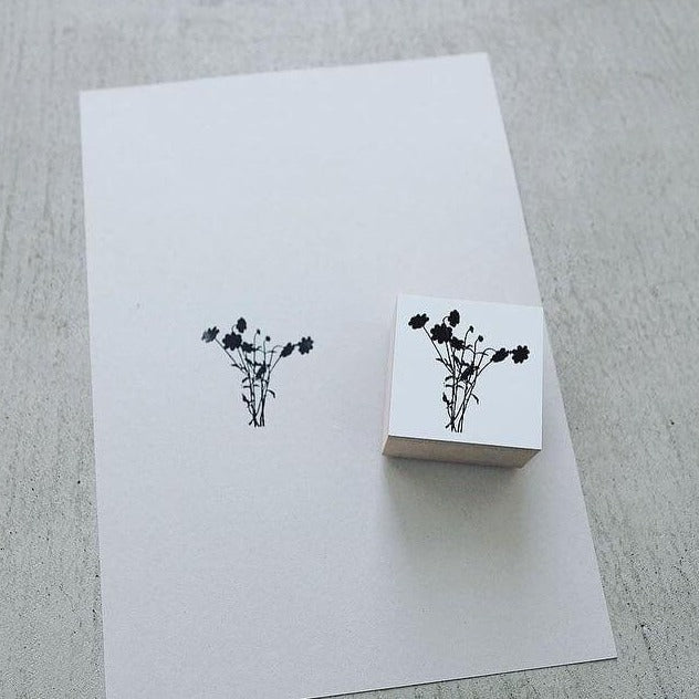 YOHAKU Original Rubber Stamp - Cosmos