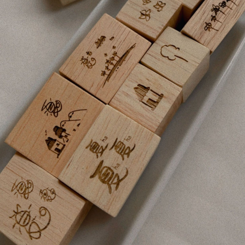 Summer Doodle Rubber Stamp - my Summer view