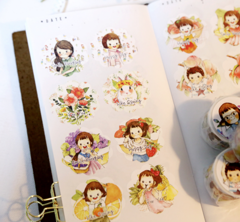 Lallayena Cute Girls Washi Tapes