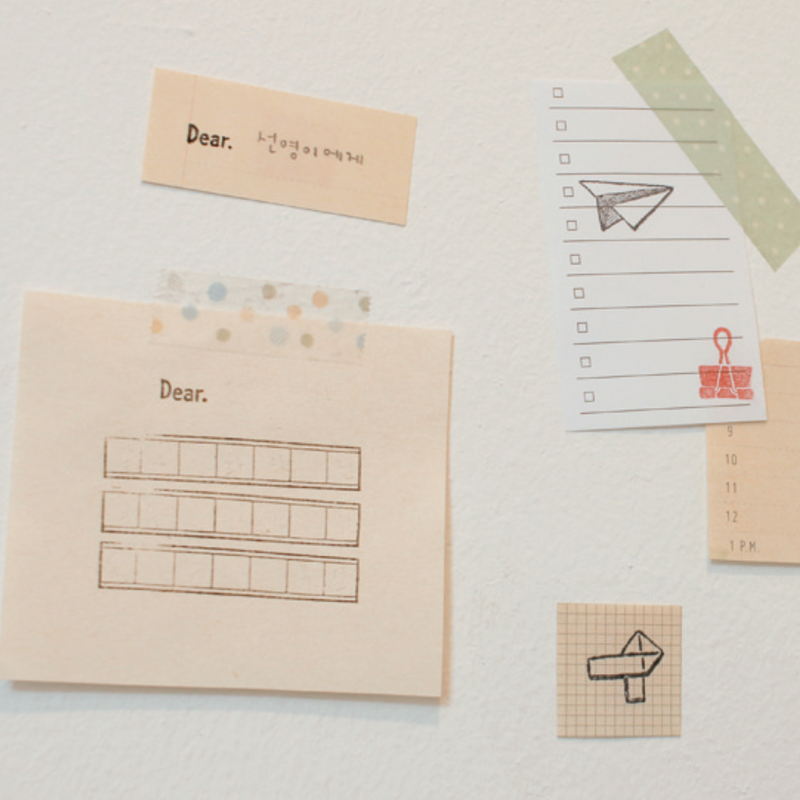 Ajassi Rubber Stamp - Stationery Series (discon.)