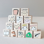 Ajassi Rubber Stamp - Square Series