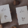 bighands handmade Rubber Stamp - Let's go! With mushroom or dog?