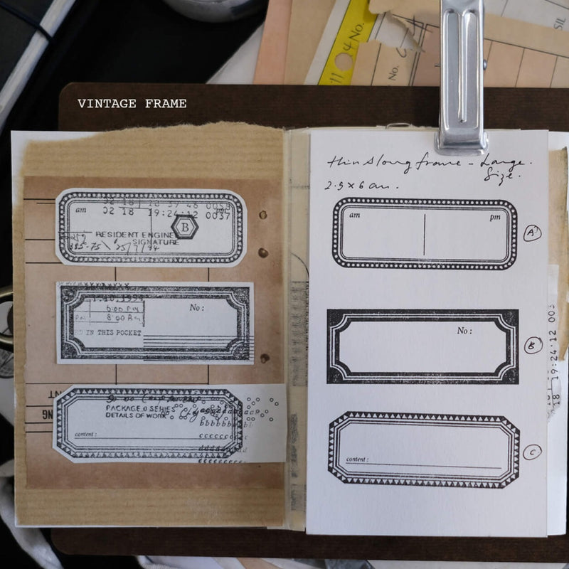 Kurukynki Rubber Stamp - Vintage Frames