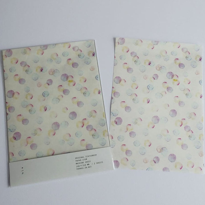 YOHAKU Washi Sticker Sheets - 003 autumn sky