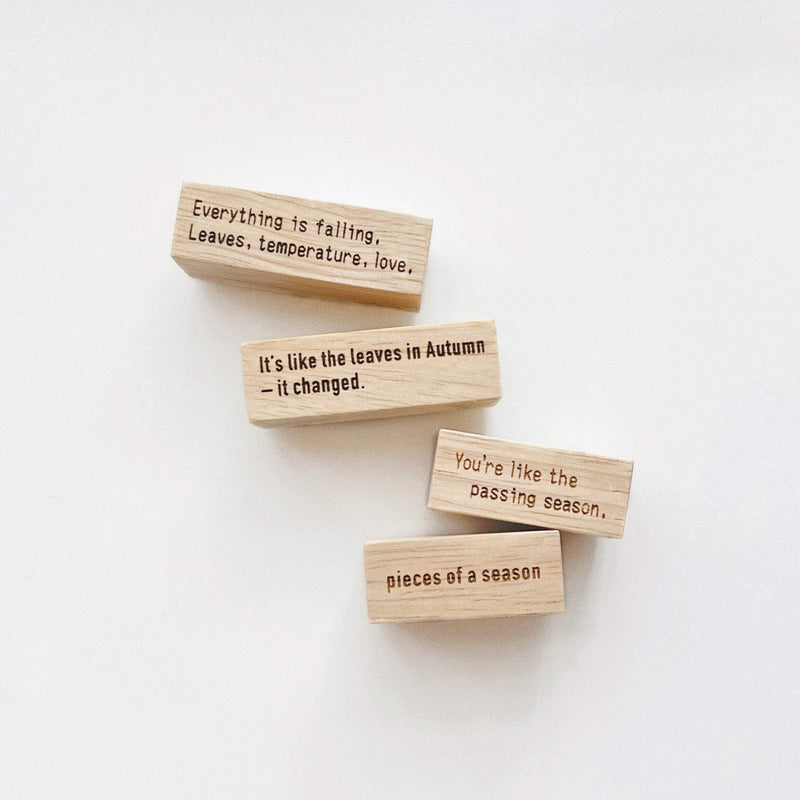 SOMe Phrase Rubber Stamp - Autumn Series