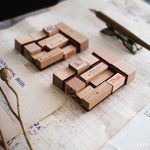 Kurukynki Rubber Stamp Set - Blind XX A+B