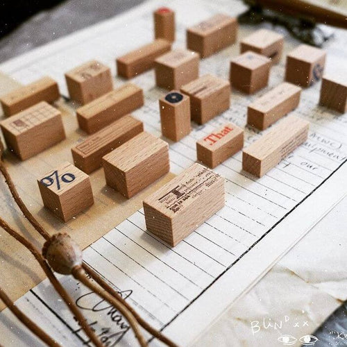 Kurukynki Rubber Stamp Set - Blind XX A+B