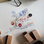 Kurukynki Rubber Stamp Set - Blind XX A+B