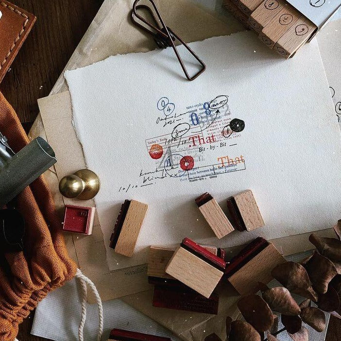 Kurukynki Rubber Stamp Set - Blind XX A+B