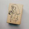 LDV Rubber Stamp: Bubble Milk Tea Girl