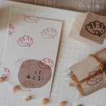 bighands handmade Rubber Stamp - Bread House