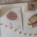 bighands handmade Rubber Stamp - Bread House