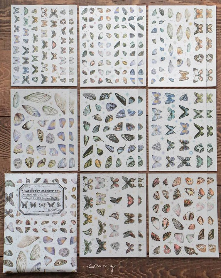 LCN Sticker Set - Butterfly Washi