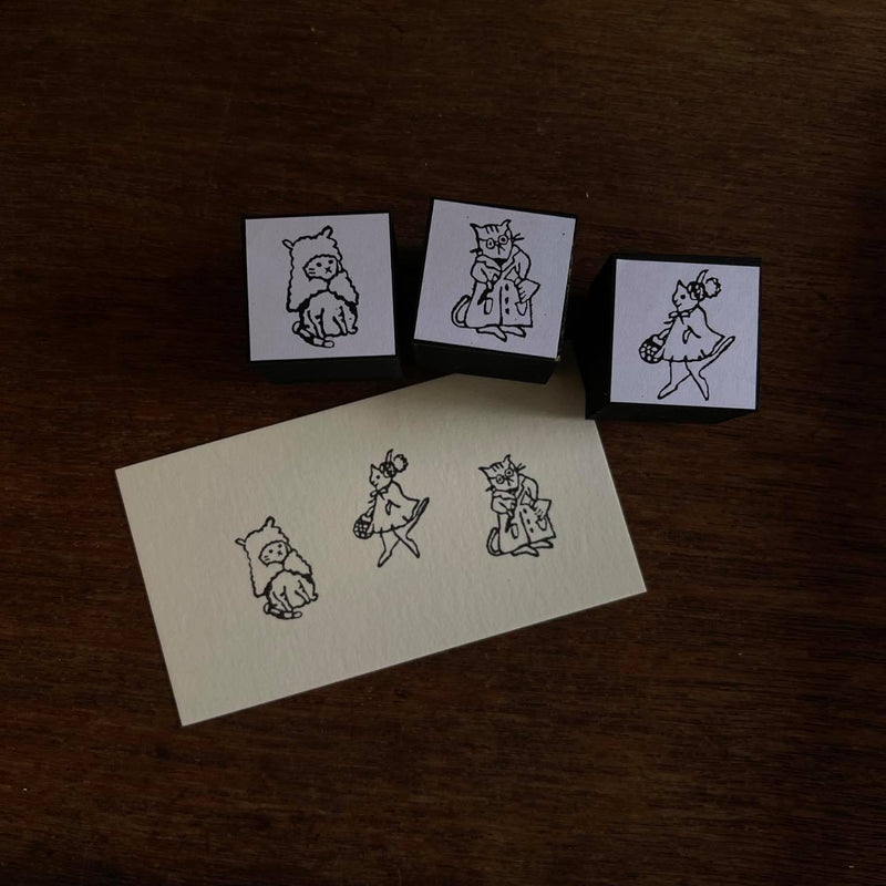Kocka Rubber Stamp - Cat