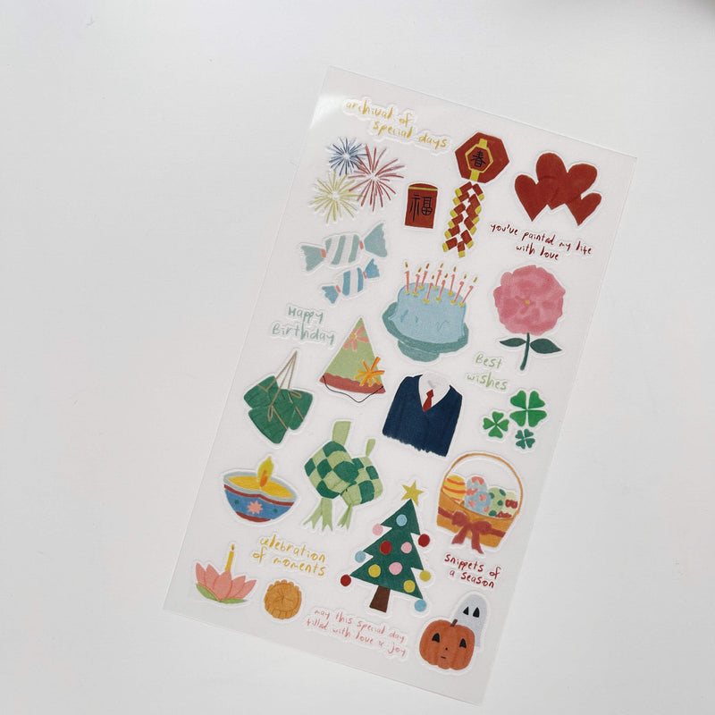 Print-on Sticker: Archival of Special Days