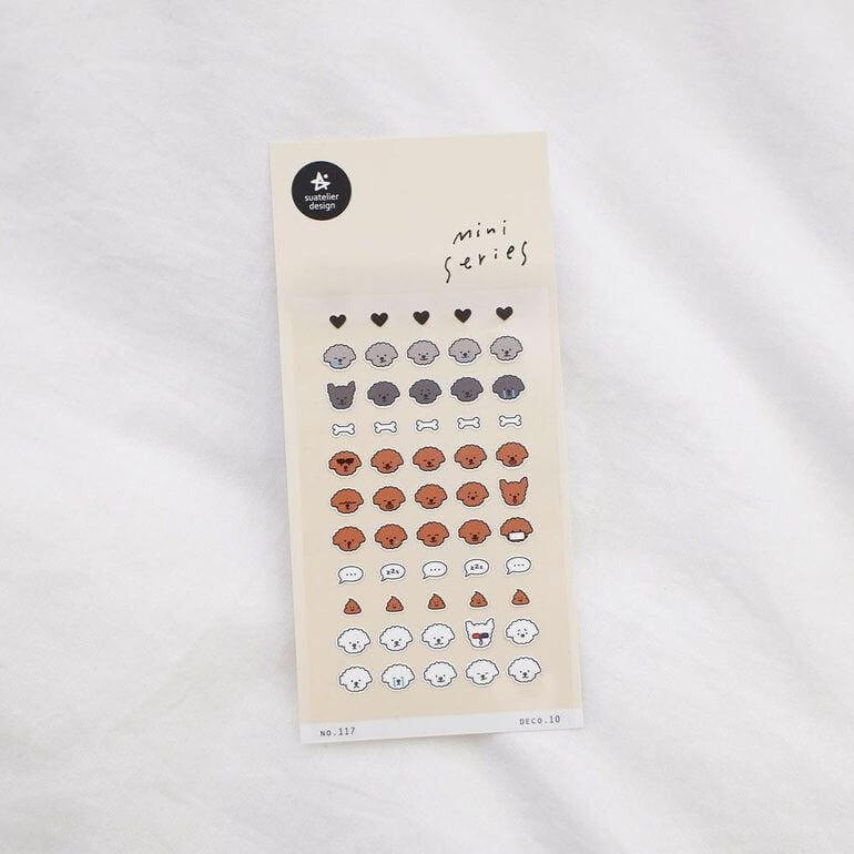 Suatelier Mini Sticker - Deco.10 (dogs)