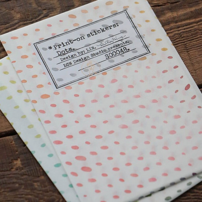 LCN Print-On Stickers - Dots