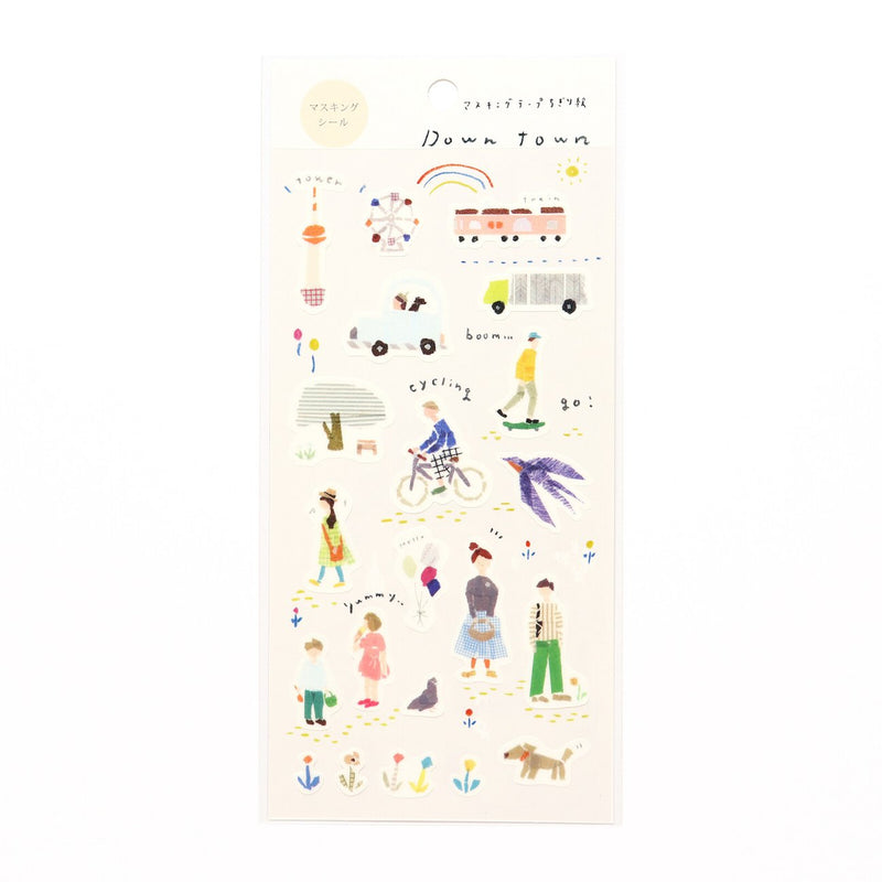 Miki Tamura [My Favorite] Washi Sticker - Down Town
