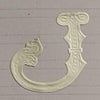 Classiky Embossed Alphabets Sticker