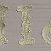 Classiky Embossed Alphabets Sticker